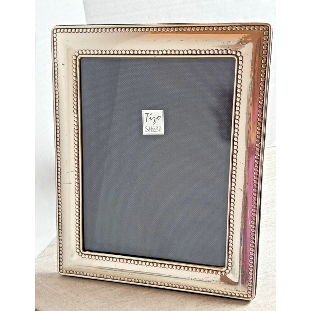 TIZO Design Siena Sterling Silver 925 Frame Wide Border Double Beaded 8"x10"